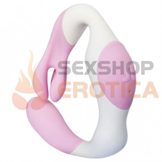 Estimulador de clitoris insertable con 2 motores y carga usb